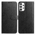 Custodia per telefono in pelle con motivo a margherite in rilievo, For Samsung Galaxy A53 5G, For Samsung Galaxy A73