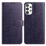 Custodia per telefono in pelle con motivo a margherite in rilievo, For Samsung Galaxy A72, For Samsung Galaxy A52 5G