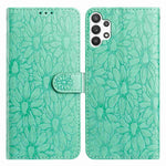 Custodia per telefono in pelle con motivo a margherite in rilievo, For Samsung Galaxy A32 5G, For Samsung Galaxy A02s EU Edition