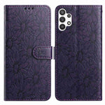 Custodia per telefono in pelle con motivo a margherite in rilievo, For Samsung Galaxy A32 5G, For Samsung Galaxy A02s EU Edition