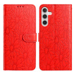 Custodia per telefono in pelle con motivo a margherite in rilievo, For Samsung Galaxy A24 4G, For Samsung Galaxy A23 5G