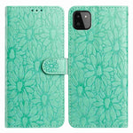 Custodia per telefono in pelle con motivo a margherite in rilievo, For Samsung Galaxy A22 5G, For Samsung Galaxy A32 4G
