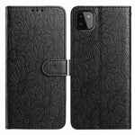 Custodia per telefono in pelle con motivo a margherite in rilievo, For Samsung Galaxy A22 5G, For Samsung Galaxy A32 4G