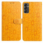 Custodia per telefono in pelle con motivo a margherite in rilievo, For Samsung Galaxy A04e, For Samsung Galaxy A14 5G