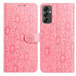 Custodia per telefono in pelle con motivo a margherite in rilievo, For Samsung Galaxy A04e, For Samsung Galaxy A14 5G