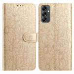 Custodia per telefono in pelle con motivo a margherite in rilievo, For Samsung Galaxy A04e, For Samsung Galaxy A14 5G