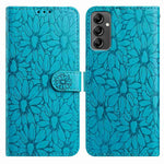 Custodia per telefono in pelle con motivo a margherite in rilievo, For Samsung Galaxy A04e, For Samsung Galaxy A14 5G