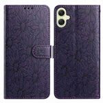 Custodia per telefono in pelle con motivo a margherite in rilievo, For Samsung Galaxy A06 4G / 5G, For Samsung Galaxy A56 5G