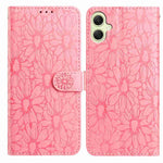 Custodia per telefono in pelle con motivo a margherite in rilievo, For Samsung Galaxy A05, For Samsung Galaxy A25 5G