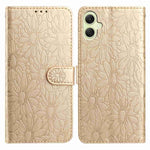 Custodia per telefono in pelle con motivo a margherite in rilievo, For Samsung Galaxy A05, For Samsung Galaxy A25 5G