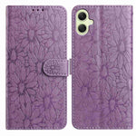 Custodia per telefono in pelle con motivo a margherite in rilievo, For Samsung Galaxy A05, For Samsung Galaxy A25 5G