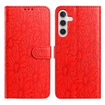Custodia per telefono in pelle con motivo a margherite in rilievo, For Samsung Galaxy A04, For Samsung Galaxy A04s / A13 5G