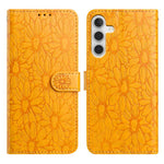 Custodia per telefono in pelle con motivo a margherite in rilievo, For Samsung Galaxy A04, For Samsung Galaxy A04s / A13 5G
