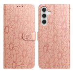 Custodia per telefono in pelle con motivo a margherite in rilievo, For Samsung Galaxy A04, For Samsung Galaxy A04s / A13 5G