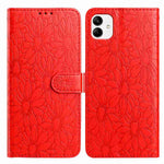 Custodia per telefono in pelle con motivo a margherite in rilievo, For Samsung Galaxy A04, For Samsung Galaxy A04s / A13 5G