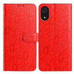 Custodia per telefono in pelle con motivo a margherite in rilievo, For Samsung Galaxy A03 Core, For Samsung Galaxy A33 5G