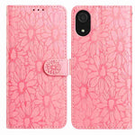 Custodia per telefono in pelle con motivo a margherite in rilievo, For Samsung Galaxy A03 Core, For Samsung Galaxy A33 5G