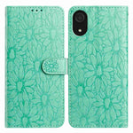 Custodia per telefono in pelle con motivo a margherite in rilievo, For Samsung Galaxy A03 Core, For Samsung Galaxy A33 5G