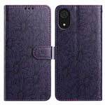 Custodia per telefono in pelle con motivo a margherite in rilievo, For Samsung Galaxy A03 Core, For Samsung Galaxy A33 5G