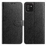Custodia per telefono in pelle con motivo a margherite in rilievo, For Samsung Galaxy A03, For Samsung Galaxy A13 4G