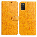Custodia per telefono in pelle con motivo a margherite in rilievo, For Samsung Galaxy A32 5G, For Samsung Galaxy A02s EU Edition