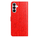 Custodia per telefono in pelle con motivo a margherite in rilievo, For Samsung Galaxy A57 5G, For Samsung Galaxy A37 5G