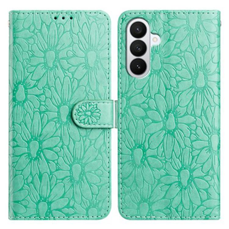 Custodia per telefono in pelle con motivo a margherite in rilievo, For Samsung Galaxy A57 5G, For Samsung Galaxy A37 5G