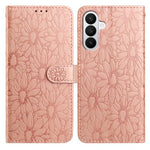 Custodia per telefono in pelle con motivo a margherite in rilievo, For Samsung Galaxy A57 5G, For Samsung Galaxy A37 5G