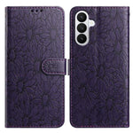 Custodia per telefono in pelle con motivo a margherite in rilievo, For Samsung Galaxy A57 5G, For Samsung Galaxy A37 5G