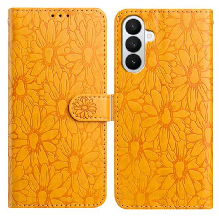 Custodia per telefono in pelle con motivo a margherite in rilievo, For Samsung Galaxy A57 5G, For Samsung Galaxy A37 5G