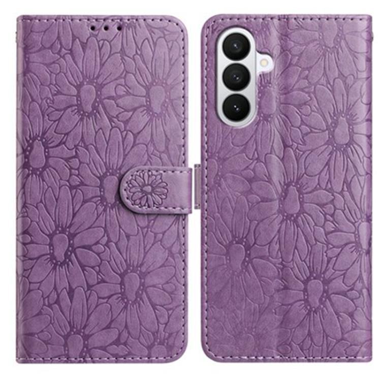 Custodia per telefono in pelle con motivo a margherite in rilievo, For Samsung Galaxy A57 5G, For Samsung Galaxy A37 5G