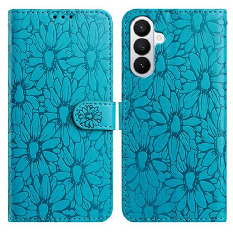 Custodia per telefono in pelle con motivo a margherite in rilievo, For Samsung Galaxy A57 5G, For Samsung Galaxy A37 5G