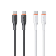 Cavo dati in silicone da tipo C a tipo C WK WDC-93 65W, lunghezza: 1,2 m, WDC-93