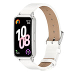 Cinturino per orologio Mijobs in pelle sintetica PU in microfibra., For Huawei Band 10 / 9 / 8