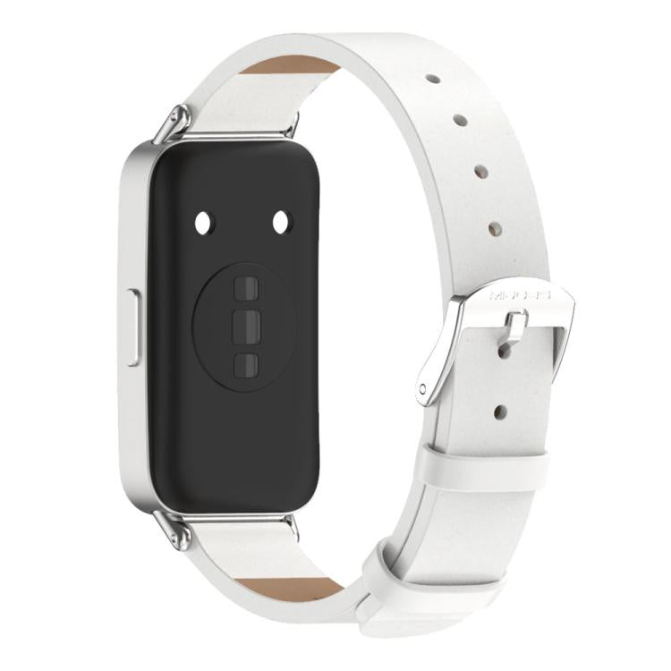 Cinturino per orologio Mijobs in pelle sintetica PU in microfibra., For Huawei Band 10 / 9 / 8