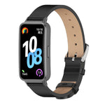 Cinturino per orologio Mijobs in pelle sintetica PU in microfibra., For Huawei Band 10 / 9 / 8