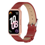 Cinturino per orologio Mijobs in pelle sintetica PU in microfibra., For Huawei Band 10 / 9 / 8