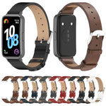 Cinturino per orologio Mijobs in pelle sintetica PU in microfibra., For Huawei Band 10 / 9 / 8