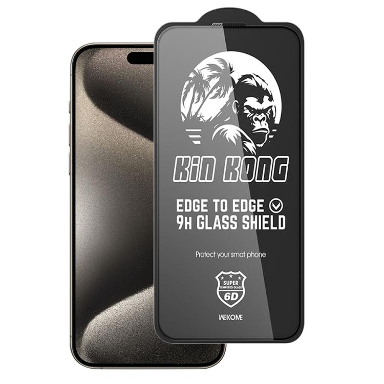 Pellicola in vetro temperato curvo HD per iPhone 15 Pro