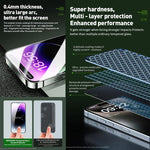 Pellicola in vetro temperato curvo HD per iPhone 15 Pro