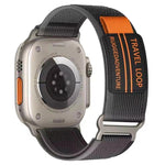 Cinturino per orologio xDfind a doppia sezione con fibbia in metallo e passante in nylon intrecciato., For Apple Watch 46mm / 49mm / 45mm / 44mm, For Apple Watch 42mm / 41mm / 40mm / 38mm