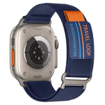 Cinturino per orologio xDfind a doppia sezione con fibbia in metallo e passante in nylon intrecciato., For Apple Watch 46mm / 49mm / 45mm / 44mm, For Apple Watch 42mm / 41mm / 40mm / 38mm
