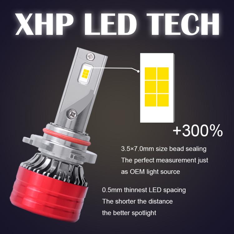 2 lampadine a LED per fari auto da 25W 2500lm 6000K, 9004, 9005, 9006, 9007, H1, H4, H7, H11, H13