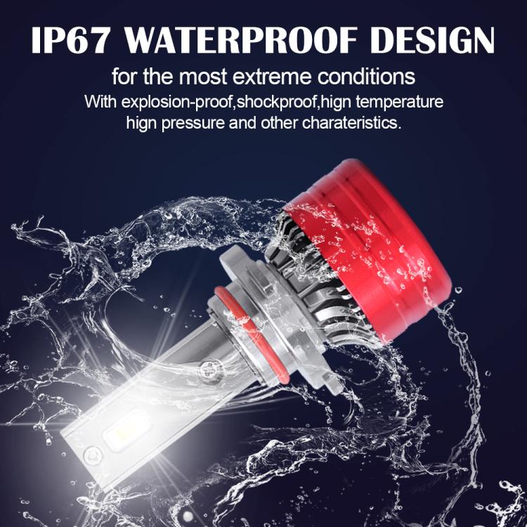 2 lampadine a LED per fari auto da 25W 2500lm 6000K, 9004, 9005, 9006, 9007, H1, H4, H7, H11, H13