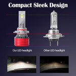 2 lampadine a LED per fari auto da 25W 2500lm 6000K, 9004, 9005, 9006, 9007, H1, H4, H7, H11, H13