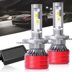 2 lampadine a LED per fari auto da 25W 2500lm 6000K, 9004, 9005, 9006, 9007, H1, H4, H7, H11, H13