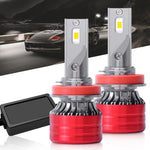 2 lampadine a LED per fari auto da 25W 2500lm 6000K, 9004, 9005, 9006, 9007, H1, H4, H7, H11, H13