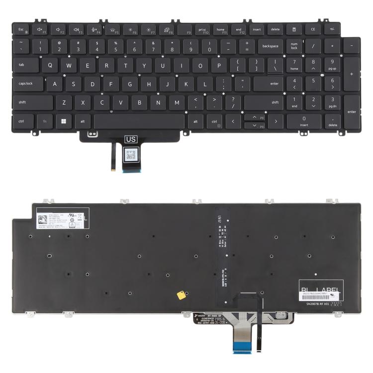 Tastiera retroilluminata per laptop Dell Latitude 3540 5520 5521 5530 5531 5540, versione USA., For Dell Latitude 3540