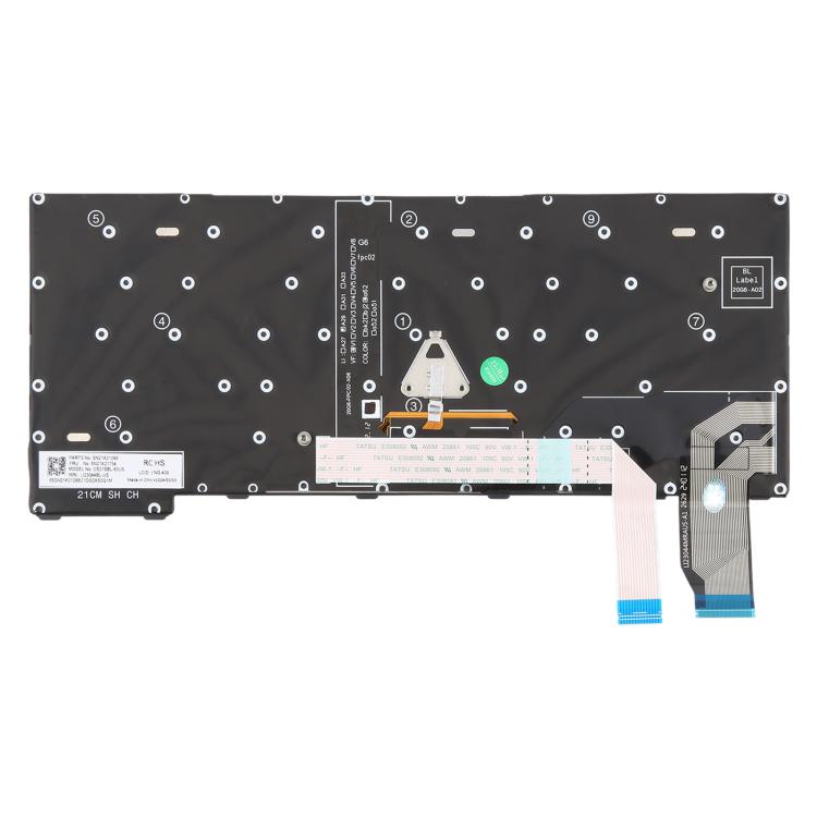 Tastiera retroilluminata per laptop con puntatore, versione USA, per Lenovo ThinkPad X13 Gen 2 20WK 20XH X13 Yoga Gen 2, For Lenovo ThinkPad X13 Gen 2