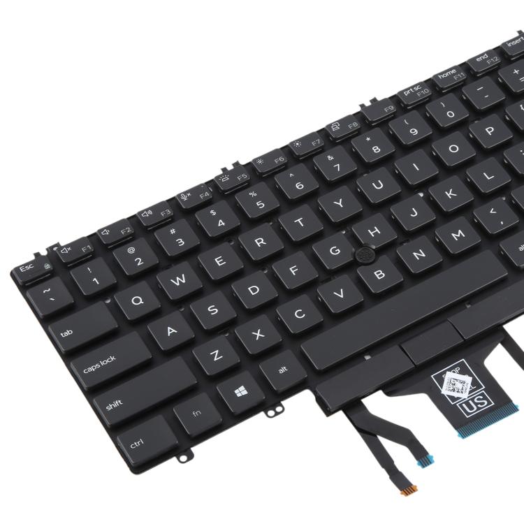 Tastiera retroilluminata per laptop con puntatore, versione USA, per Dell Latitude 5500 5501 5511 5510 3500 3501 0MMH7V, For Dell Latitude 5500 5501